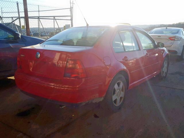 3VWSK69M62M158187 - 2002 VOLKSWAGEN JETTA GLS RED photo 4