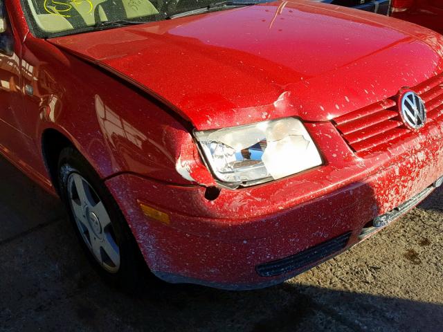 3VWSK69M62M158187 - 2002 VOLKSWAGEN JETTA GLS RED photo 9