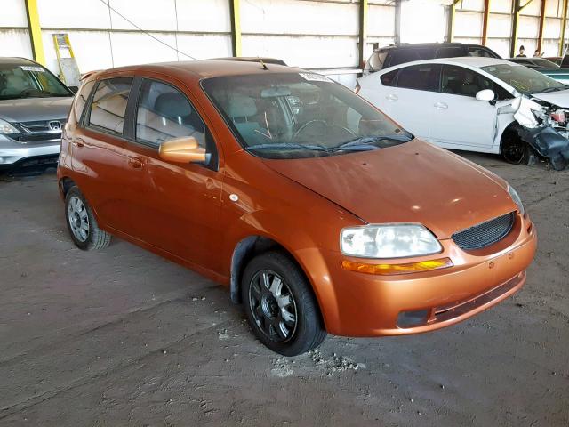 KL1TG62675B480957 - 2005 CHEVROLET AVEO LT ORANGE photo 1