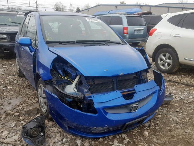 JHMGD38427S012756 - 2007 HONDA FIT BLUE photo 1