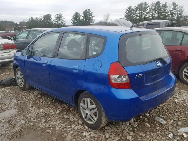 JHMGD38427S012756 - 2007 HONDA FIT BLUE photo 3