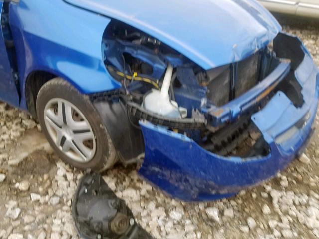 JHMGD38427S012756 - 2007 HONDA FIT BLUE photo 9