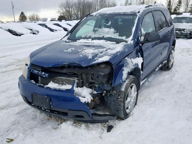 2CNDL23F086030960 - 2008 CHEVROLET EQUINOX LS BLUE photo 2