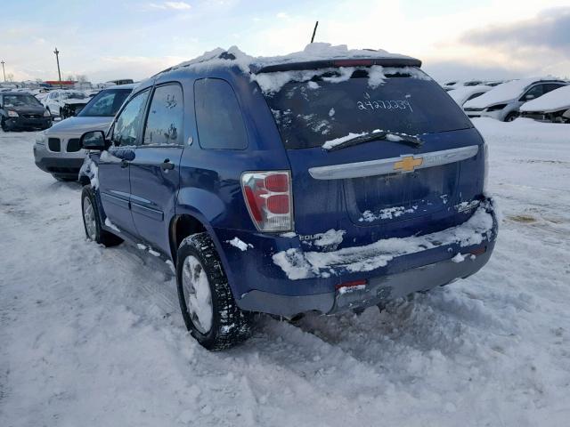 2CNDL23F086030960 - 2008 CHEVROLET EQUINOX LS BLUE photo 3