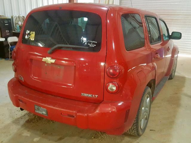 3GNCA23B69S507162 - 2009 CHEVROLET HHR LT RED photo 4