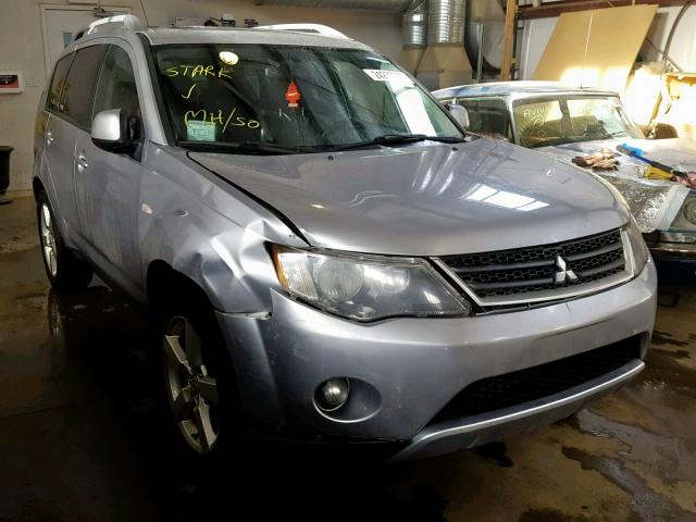 JA4MT41X48Z601134 - 2008 MITSUBISHI OUTLANDER SILVER photo 1