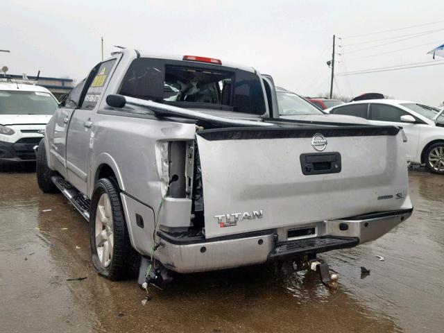 1N6BA0ED4FN510653 - 2015 NISSAN TITAN S SILVER photo 3