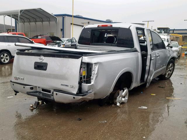 1N6BA0ED4FN510653 - 2015 NISSAN TITAN S SILVER photo 4