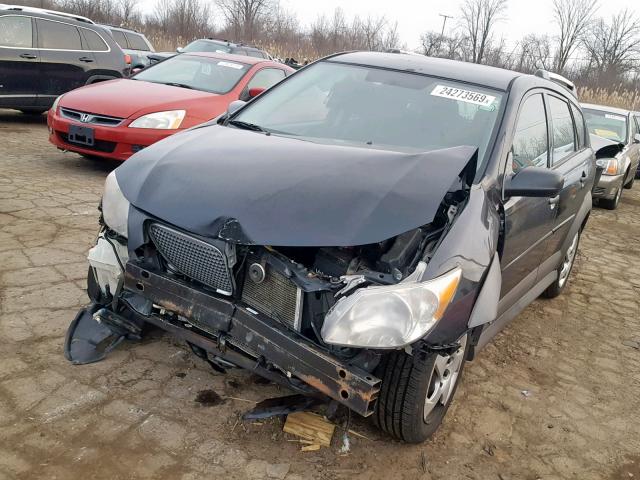 5Y2SL658X8Z407624 - 2008 PONTIAC VIBE BLACK photo 2