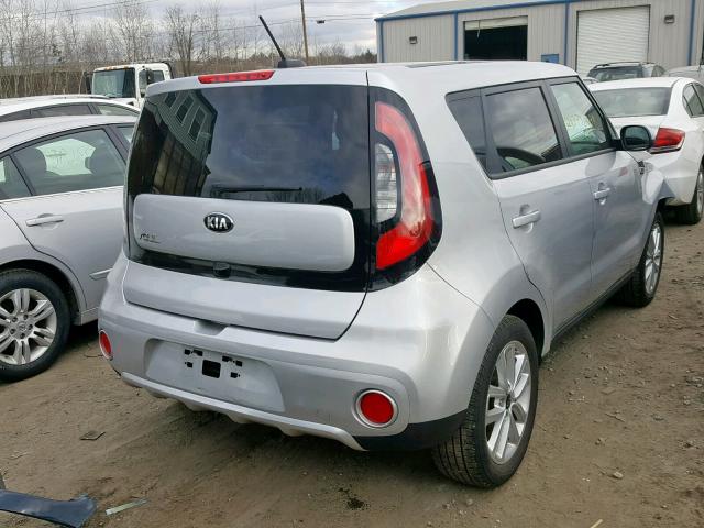 KNDJP3A56J7568497 - 2018 KIA SOUL + SILVER photo 4