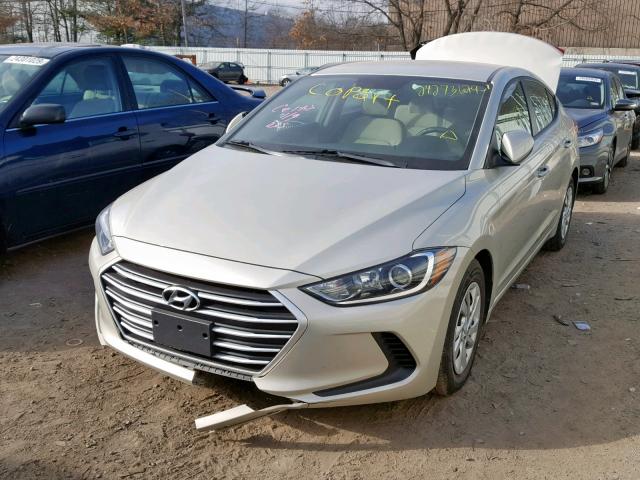 5NPD74LF9HH179514 - 2017 HYUNDAI ELANTRA SE BEIGE photo 2