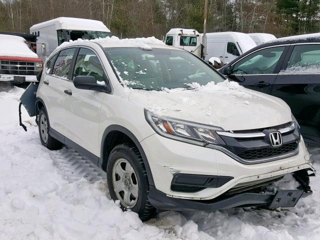 5J6RM4H33FL117994 - 2015 HONDA CR-V LX WHITE photo 1