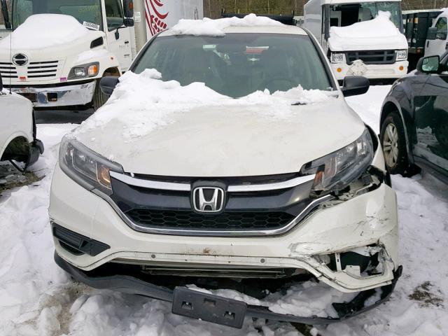 5J6RM4H33FL117994 - 2015 HONDA CR-V LX WHITE photo 9