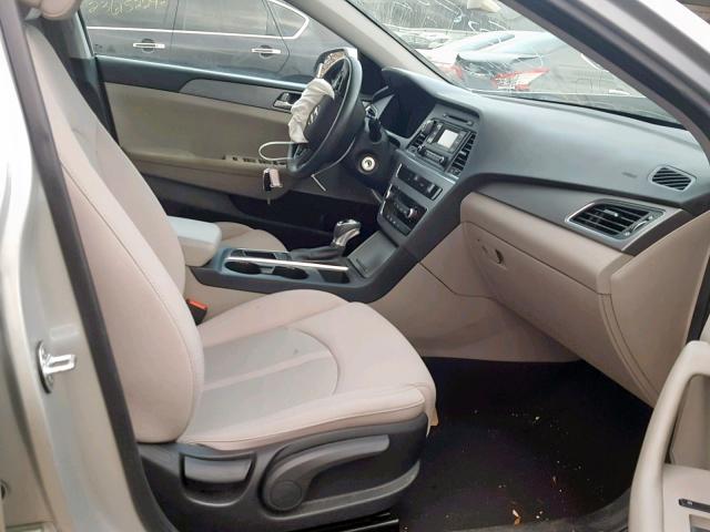 5NPE24AF5HH531560 - 2017 HYUNDAI SONATA SE BEIGE photo 5