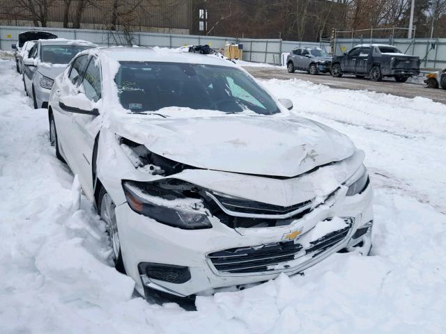 1G1ZE5STXHF185575 - 2017 CHEVROLET MALIBU LT WHITE photo 1