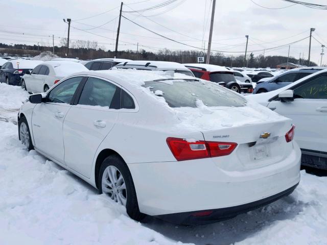 1G1ZE5STXHF185575 - 2017 CHEVROLET MALIBU LT WHITE photo 3