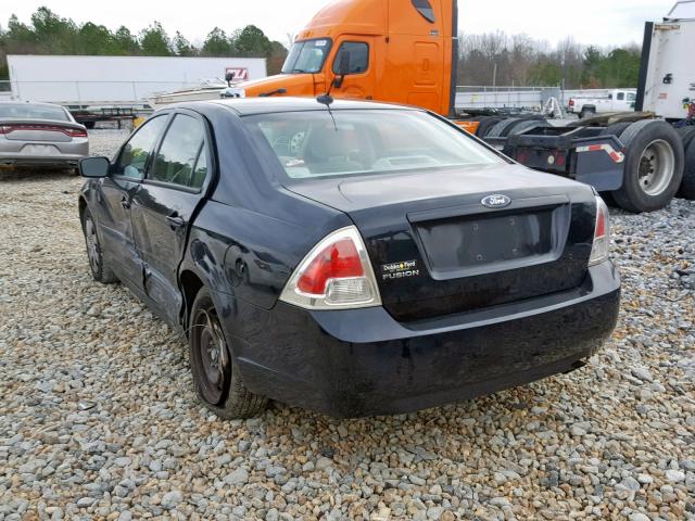 3FAHP06Z18R134134 - 2008 FORD FUSION S BLACK photo 3