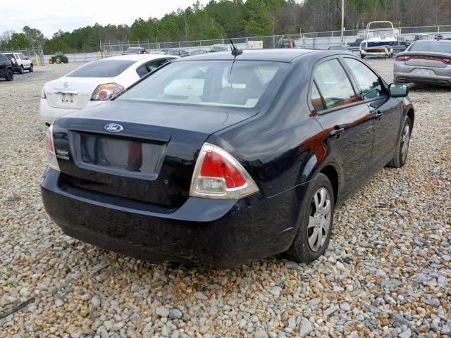 3FAHP06Z18R134134 - 2008 FORD FUSION S BLACK photo 4