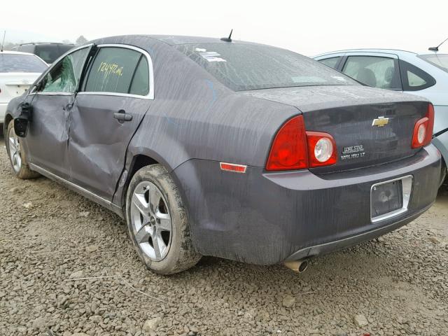 1G1ZC5EB5A4120160 - 2010 CHEVROLET MALIBU 1LT ნაცრისფერი ფოტო 3
