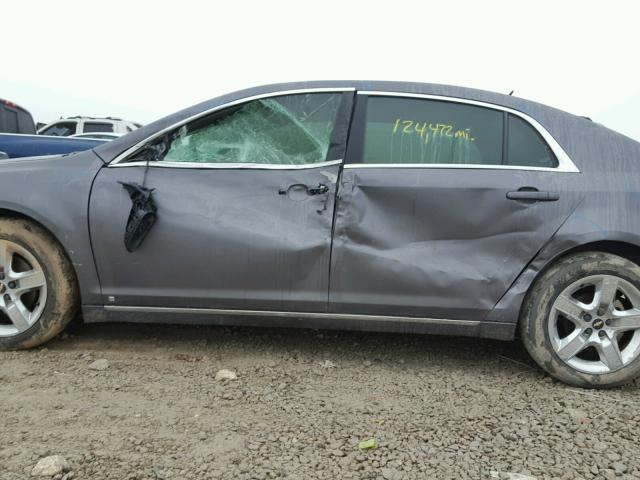 1G1ZC5EB5A4120160 - 2010 CHEVROLET MALIBU 1LT ნაცრისფერი ფოტო 9