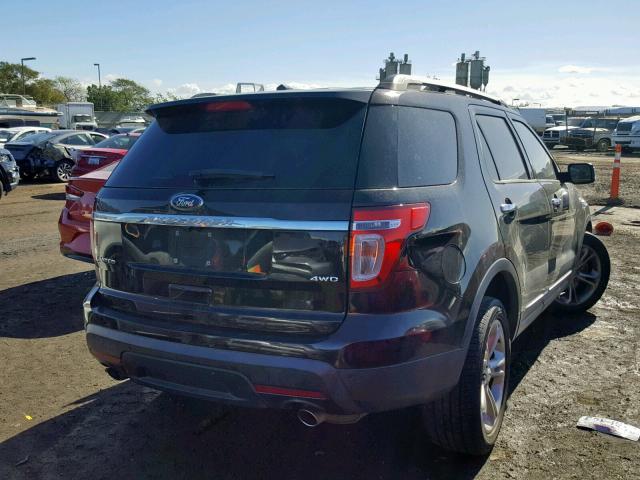 1FM5K8F84DGB27662 - 2013 FORD EXPLORER L BROWN photo 4