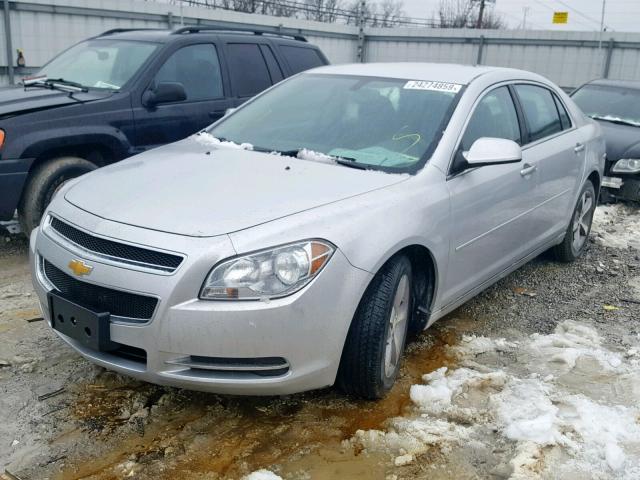 1G1ZC5E06CF212822 - 2012 CHEVROLET MALIBU 1LT ვერცხლისფერი ფოტო 2