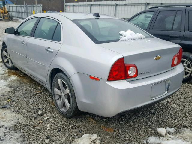 1G1ZC5E06CF212822 - 2012 CHEVROLET MALIBU 1LT ვერცხლისფერი ფოტო 3