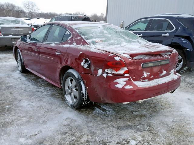 2G2WP552861122846 - 2006 PONTIAC GRAND PRIX MAROON photo 3