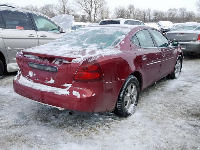 2G2WP552861122846 - 2006 PONTIAC GRAND PRIX MAROON photo 4