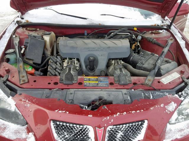 2G2WP552861122846 - 2006 PONTIAC GRAND PRIX MAROON photo 7
