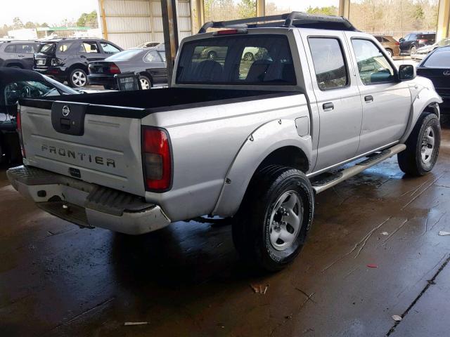 1N6ED27T74C456343 - 2004 NISSAN FRONTIER C SILVER photo 4