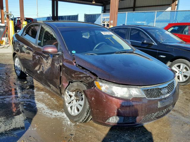 KNAFU4A28B5401272 - 2011 KIA FORTE EX MAROON photo 1