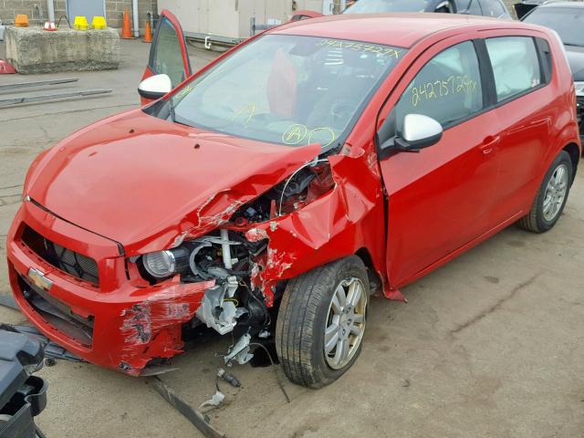 1G1JA6SH7C4204436 - 2012 CHEVROLET SONIC LS 红色 照片 2