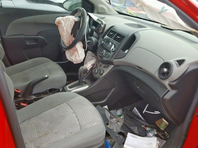 1G1JA6SH7C4204436 - 2012 CHEVROLET SONIC LS 红色 照片 5