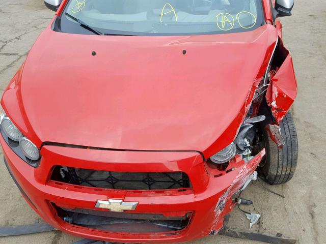 1G1JA6SH7C4204436 - 2012 CHEVROLET SONIC LS 红色 照片 7