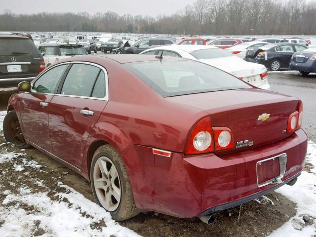 1G1ZK57789F104420 - 2009 CHEVROLET MALIBU LTZ RED photo 3