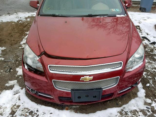 1G1ZK57789F104420 - 2009 CHEVROLET MALIBU LTZ RED photo 7