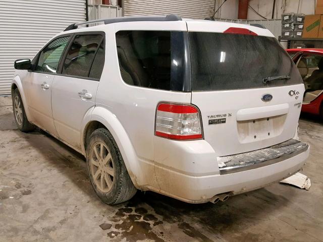 1FMDK06WX8GA13005 - 2008 FORD TAURUS X L WHITE photo 3