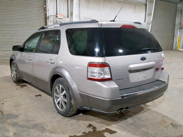 1FMDK05W48GA02860 - 2008 FORD TAURUS X S SILVER photo 3