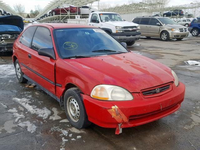 2HGEJ6448TH126823 - 1996 HONDA CIVIC DX RED photo 1