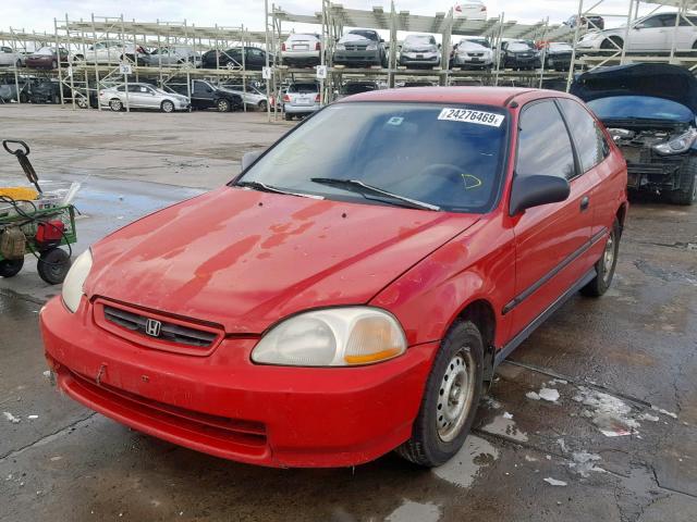 2HGEJ6448TH126823 - 1996 HONDA CIVIC DX RED photo 2