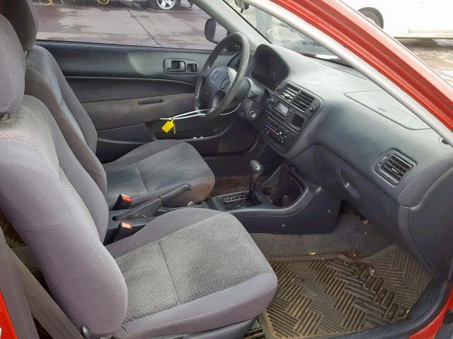 2HGEJ6448TH126823 - 1996 HONDA CIVIC DX RED photo 5