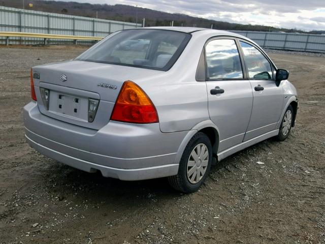 JS2RA61S145206398 - 2004 SUZUKI AERIO S SILVER photo 4