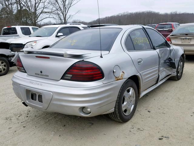 1G2NF52T41M530978 - 2001 PONTIAC GRAND AM S GRAY photo 4