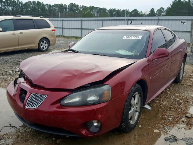 2G2WP582281170566 - 2008 PONTIAC GRAND PRIX MAROON photo 2