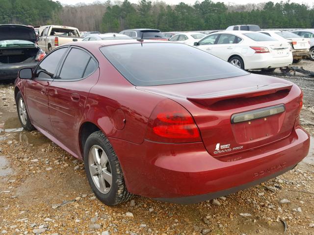 2G2WP582281170566 - 2008 PONTIAC GRAND PRIX MAROON photo 3