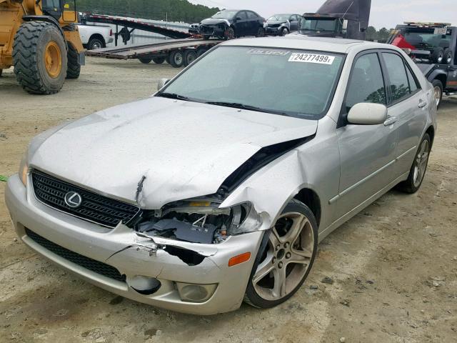 JTHBD192150098162 - 2005 LEXUS IS 300 SILVER photo 2