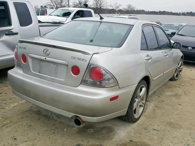 JTHBD192150098162 - 2005 LEXUS IS 300 SILVER photo 4