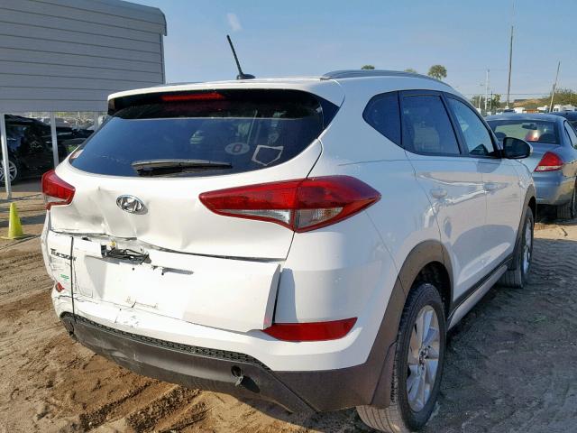 KM8J33A40HU331269 - 2017 HYUNDAI TUCSON LIM WHITE photo 4