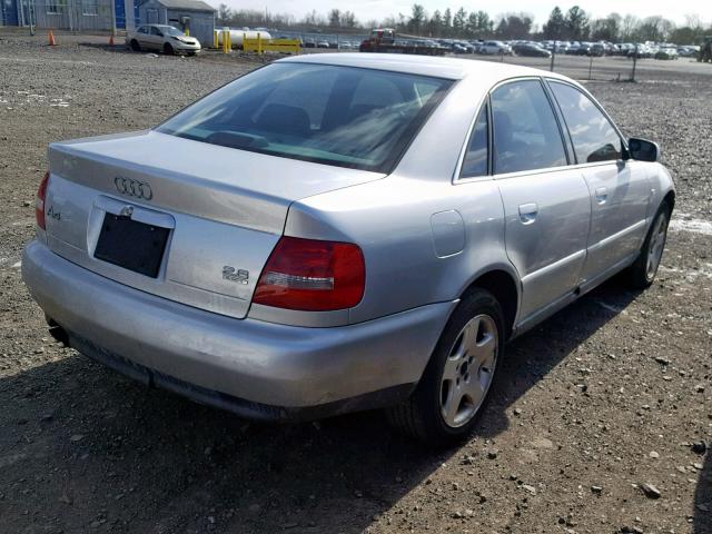 WAUDH68D01A106901 - 2001 AUDI A4 2.8 QUA SILVER photo 4